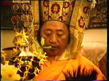 Lho Kunzang Rinpoche at Medicine Buddha empowerment