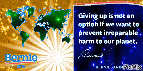 BERNIE FOR PLANET