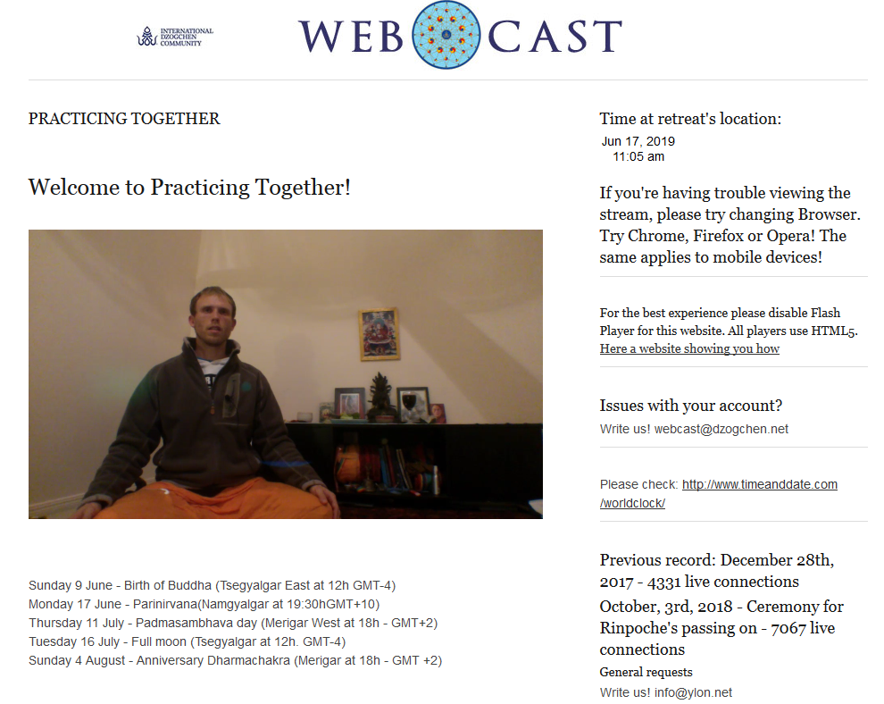 dzogchen community webcast dharmachakra day june 17 2019